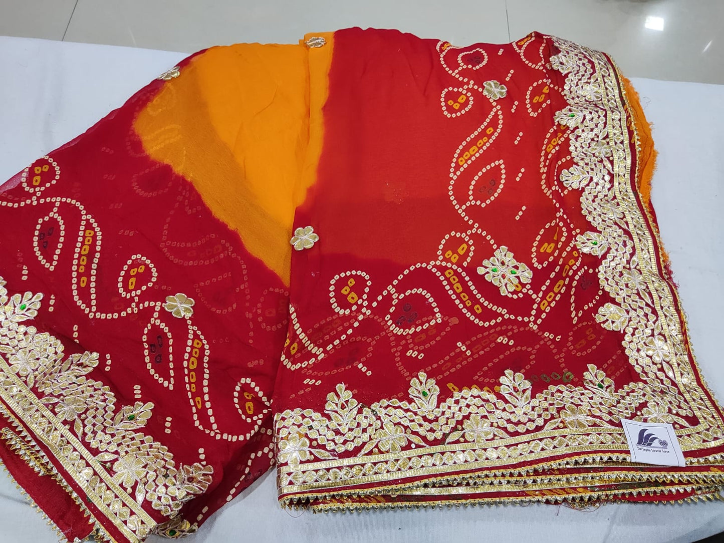 Red & Orange Chunri