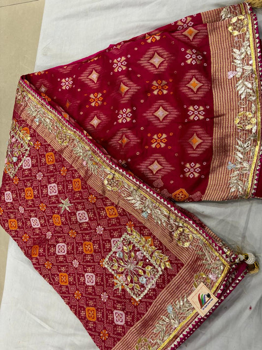 Tassel finishing on pallu