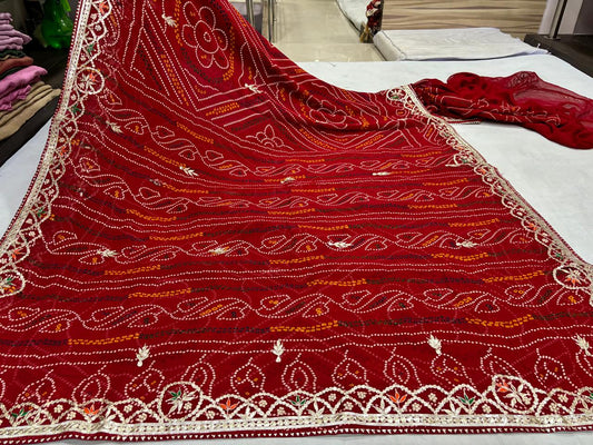 Royal Red Chunri