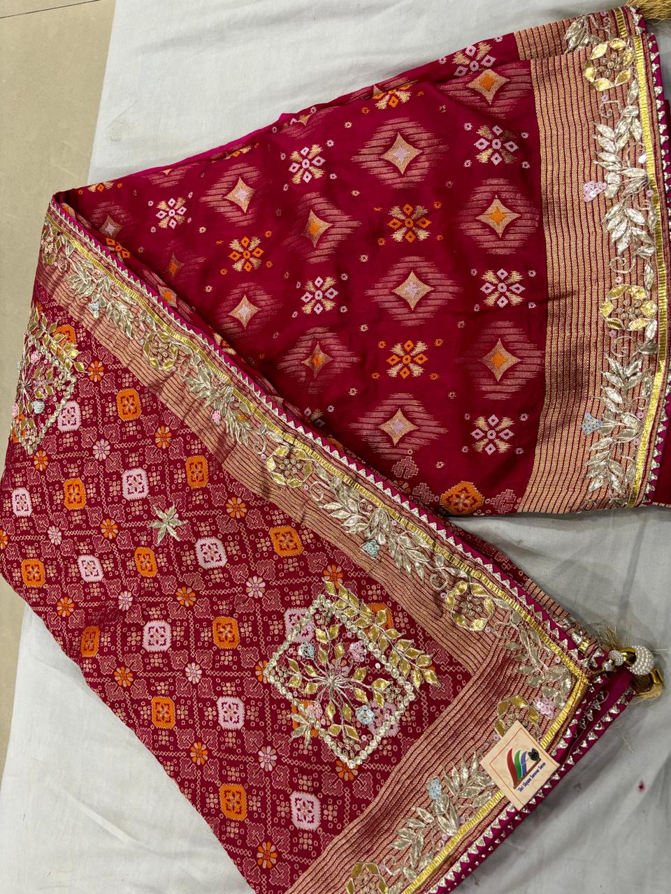 Tassel finishing on pallu