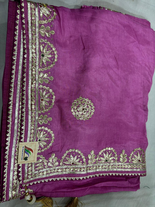 Pink Blossom Gotta Saree