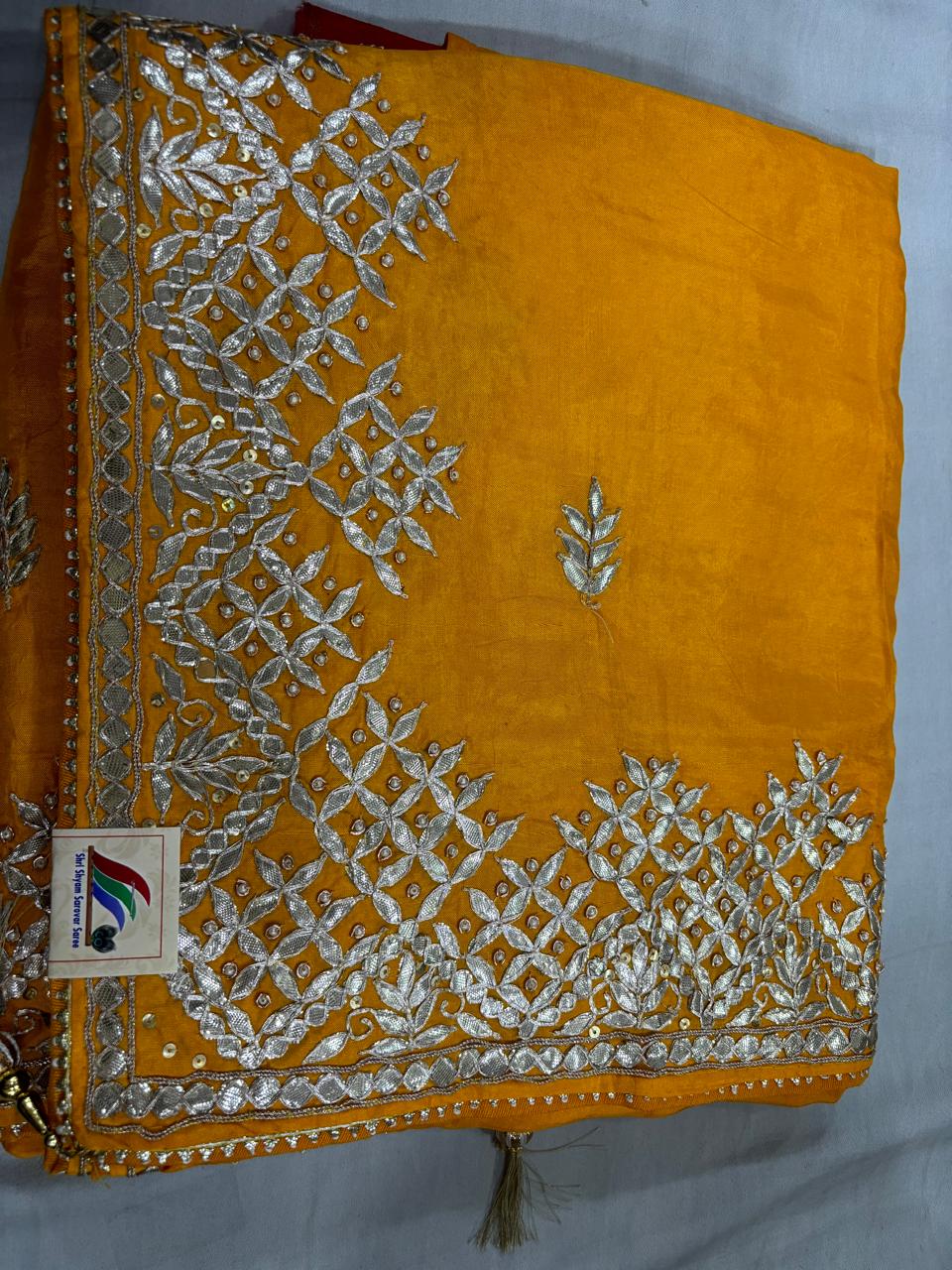 Mustard Sunshine Gotta Saree