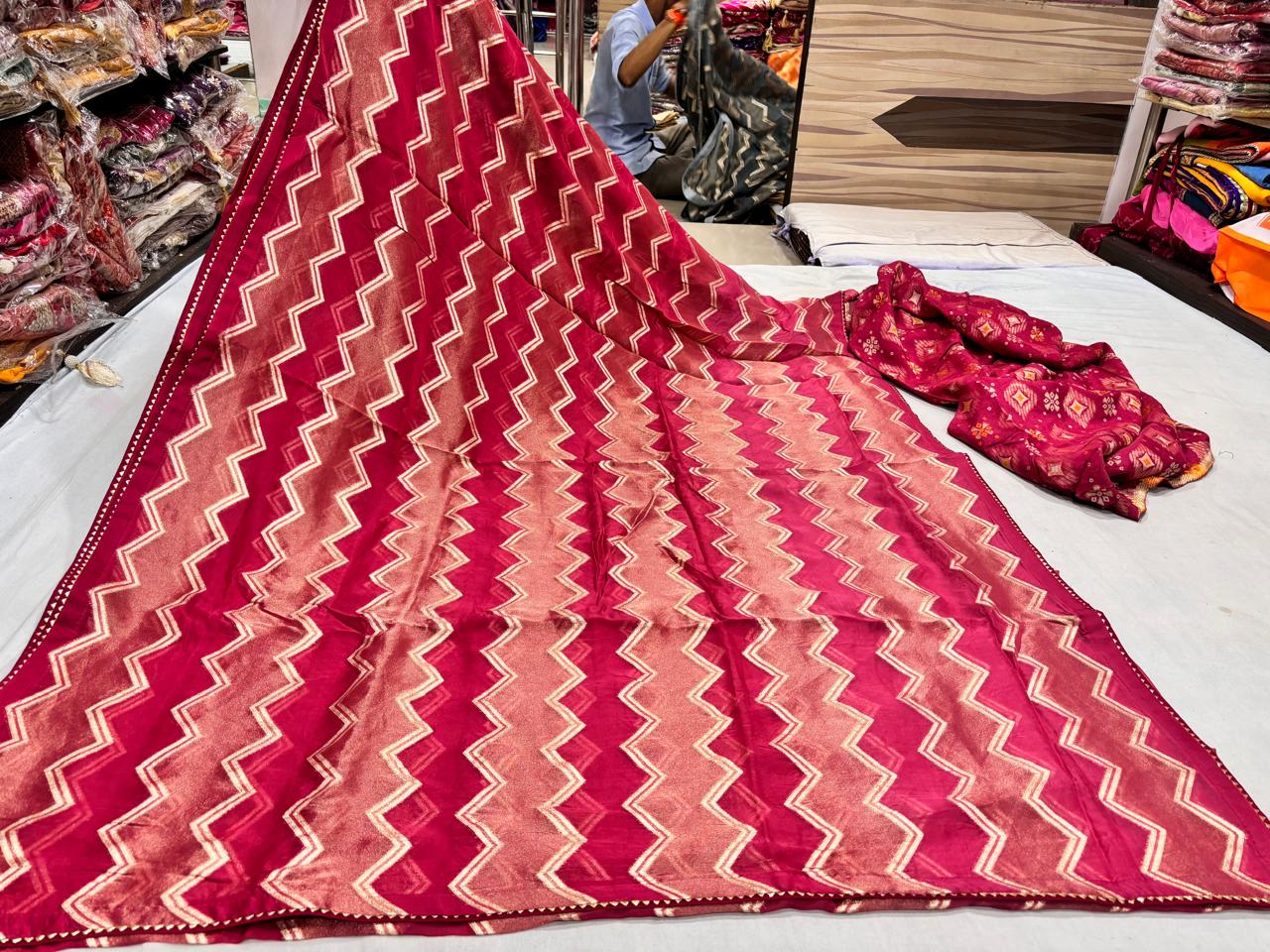 Maroon Silk Saree