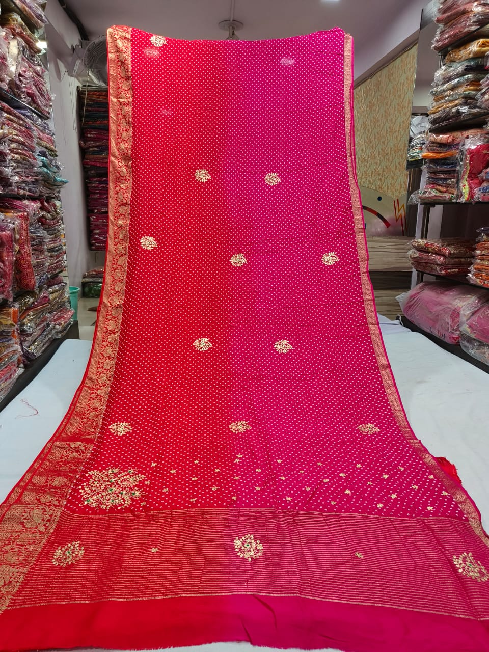 Rani Pink saree