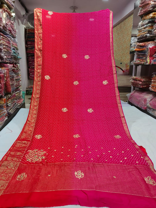 Rani Pink saree
