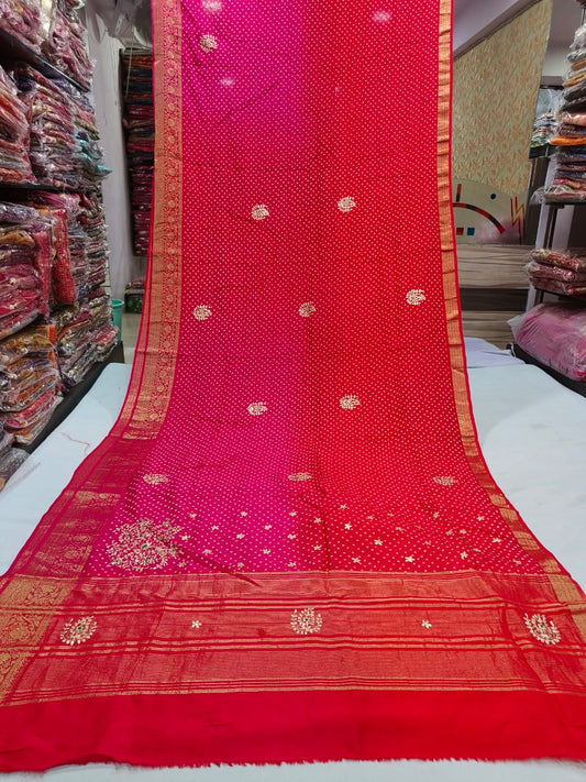 Rani Pink Saree