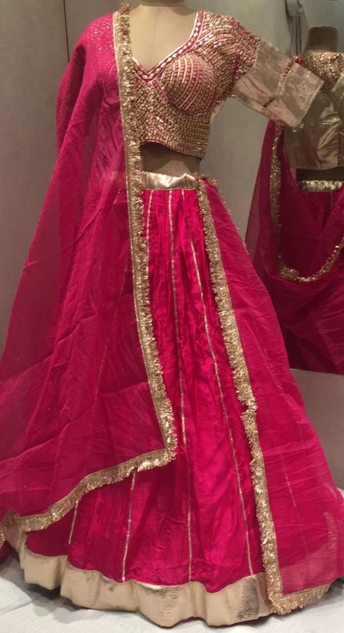 Royal Blue Embroidered Lehenga Choli with Dupatta