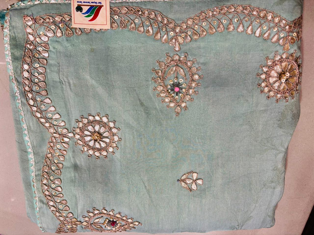 Grey or Pastel Grey Gotta Patti